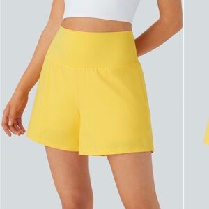 HALARA Yellow High Waist Shorts